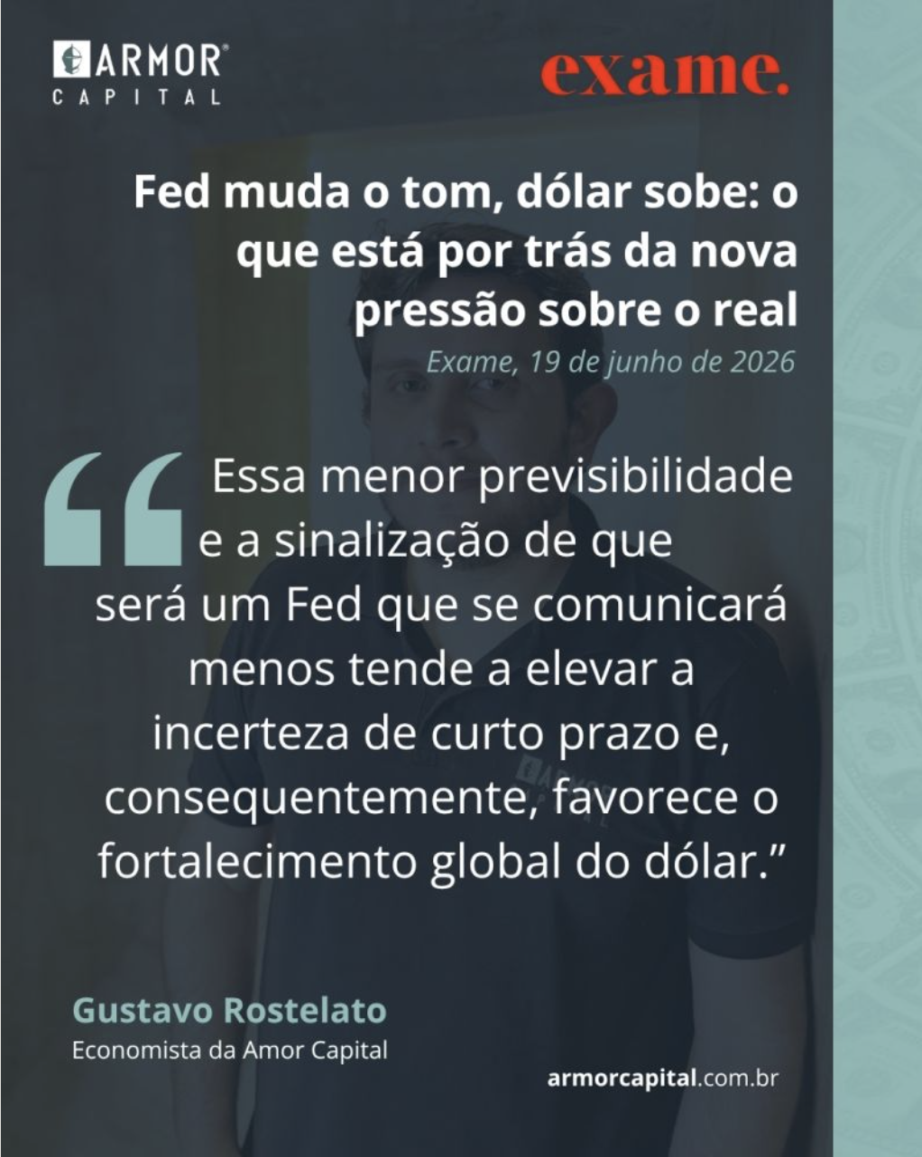 Fed muda o tom, dólar sobe: o que está por trás da nova pressão sobre o real | Exame